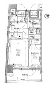AXAS東新宿アジールコートの間取り