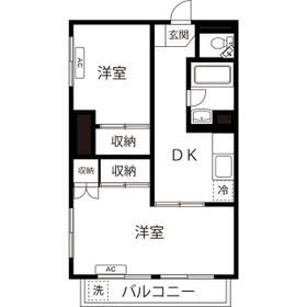 鶴見スカイマンションの間取り