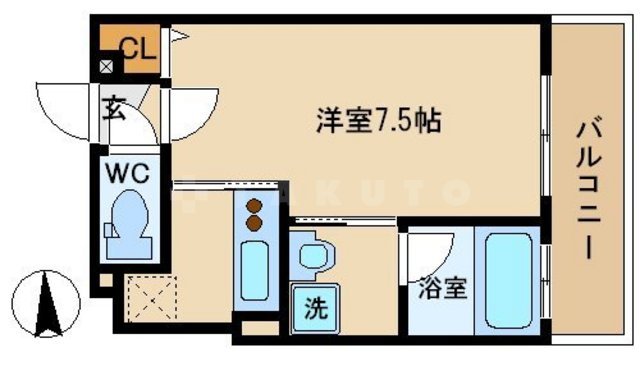 アクティコートクリスタル京橋の間取り