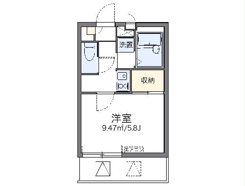 レオパレスシャルマンの間取り