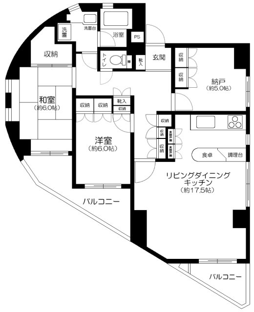 クロムハイツの間取り