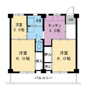 ビレッジハウス各務原2号棟の間取り