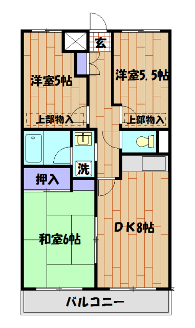 ウインダミアパークの間取り