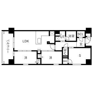 スプランディッド五条堀川の間取り