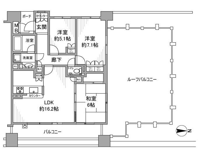 オアシスフォートの間取り