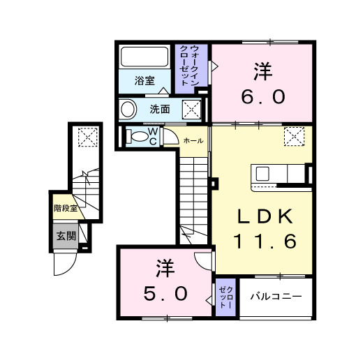 パルクヴィラⅢの間取り