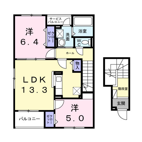 パルクヴィラⅢの間取り
