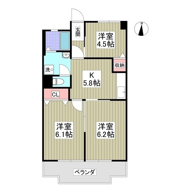 広木マンションの間取り