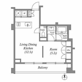 エスセナーリオ牛込柳町の間取り