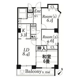 ドルミ若葉の間取り
