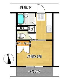グロウスヤベハイツⅠの間取り