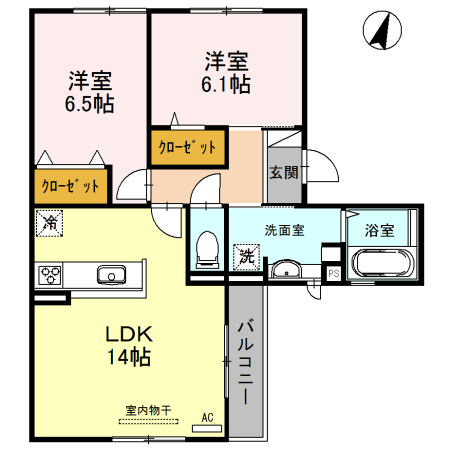 クレール桃山台の間取り