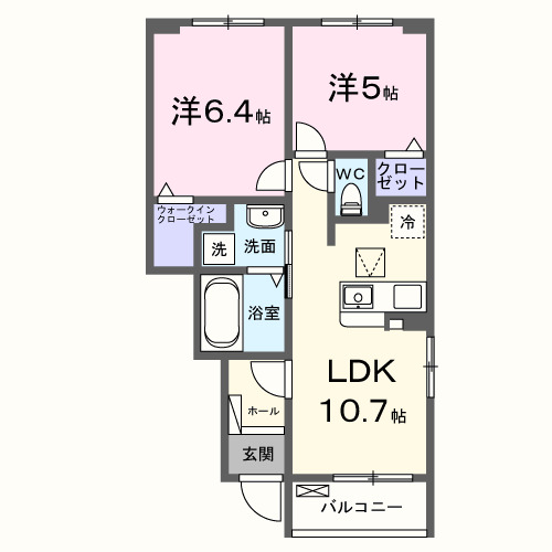 アプリコットの間取り