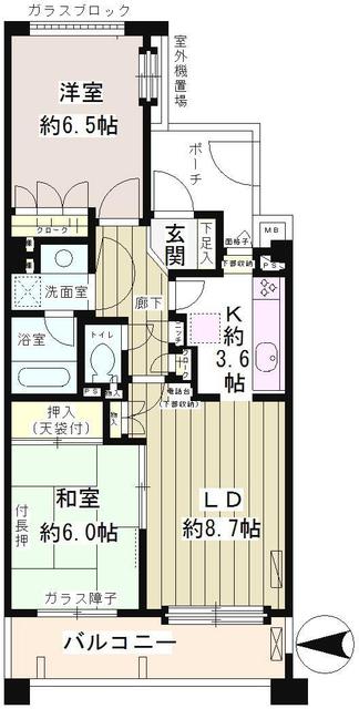 大森パーク・ホームズ ベイサイドコートの間取り