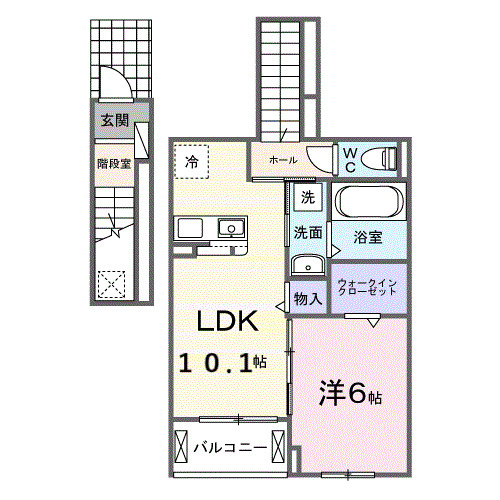 シエル萩山の間取り