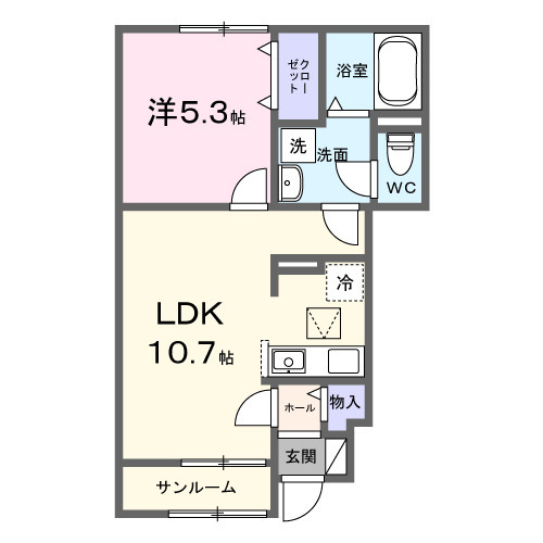 クレストコートの間取り