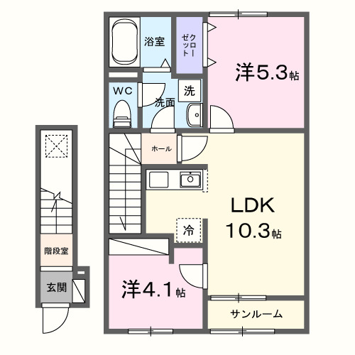 クレストコートの間取り