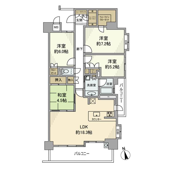 プライムメイツ社台の間取り