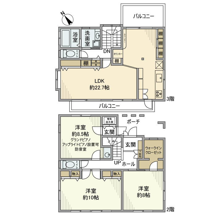 幸田戸建の間取り