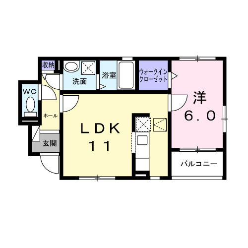 サンフィールド Ⅴの間取り