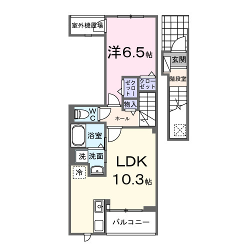 仮称;習志野1丁目アパートの間取り