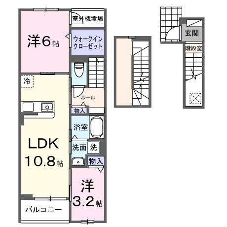 仮称;習志野1丁目アパートの間取り