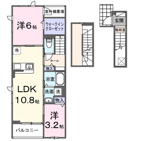 仮称;習志野1丁目アパートの間取り