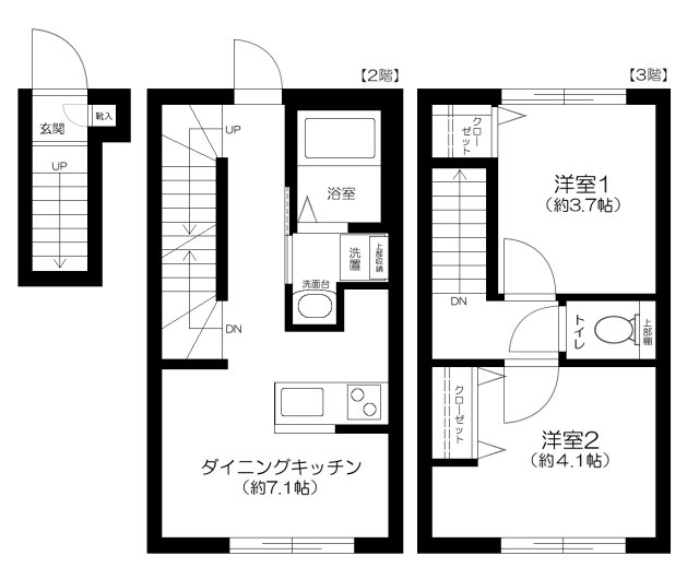 ソルナクレイシア大森Ⅱの間取り