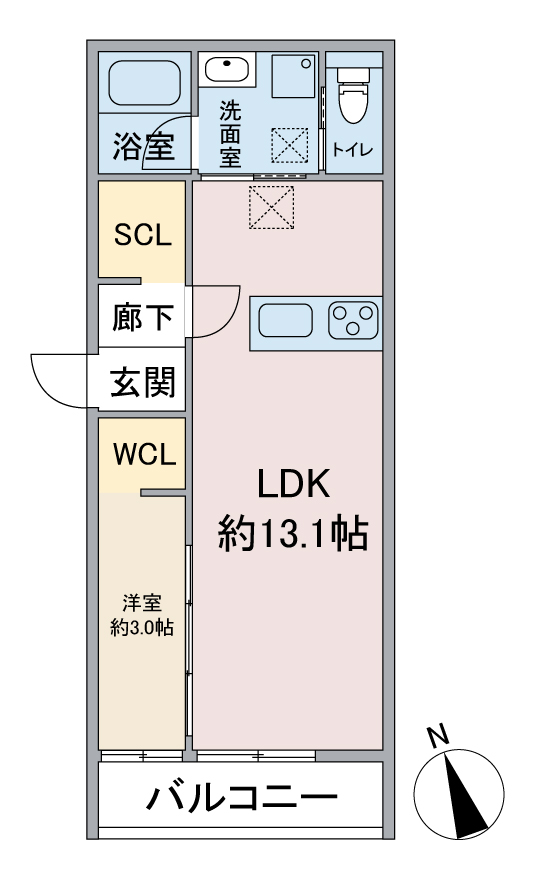 (仮称)リブレ名西一丁目の間取り