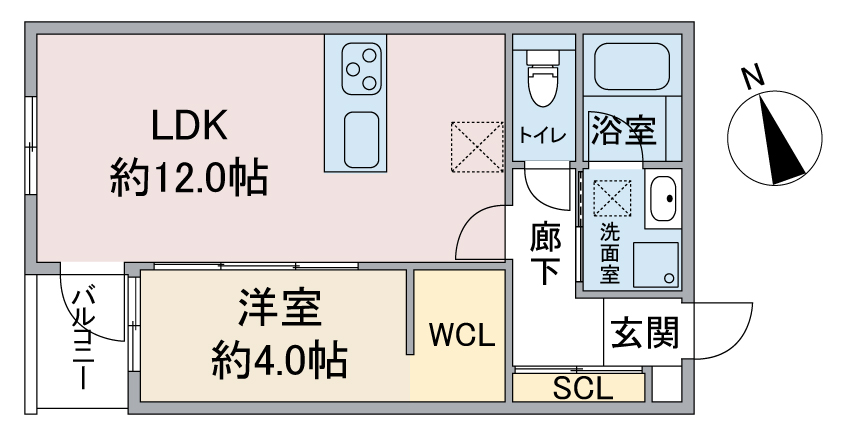 (仮称)リブレ名西一丁目の間取り