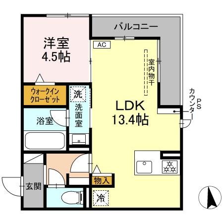 セレスティア鷺山 EASTの間取り