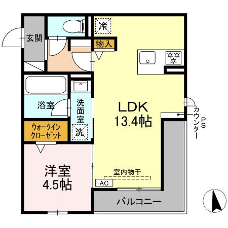 セレスティア鷺山 EASTの間取り