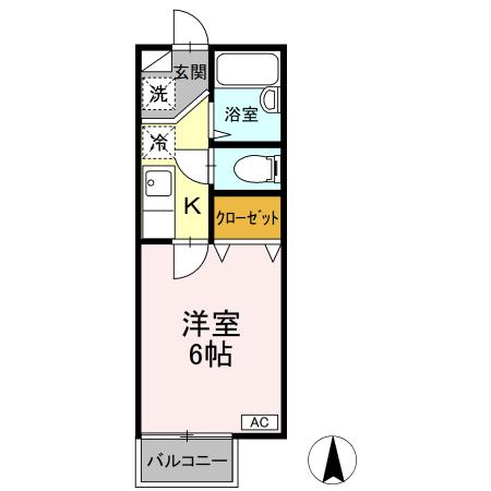 シャトー Bの間取り