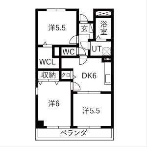 サンロイヤル大井の間取り