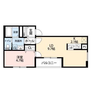 リーブルファイン南越谷１号棟の間取り