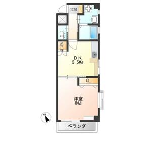 大通り秀栄マンションの間取り