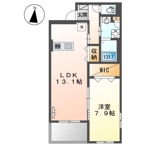 ユーハウス16の間取り