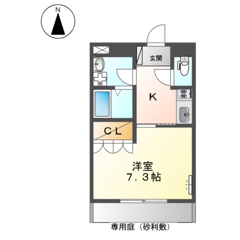 フルールYRⅡ の間取り