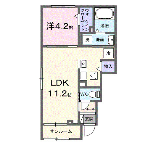 セントラル フィールド 福居の間取り