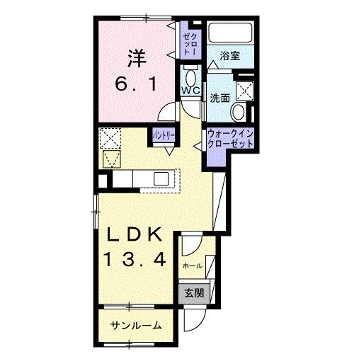 コテ デュ パルクⅡの間取り
