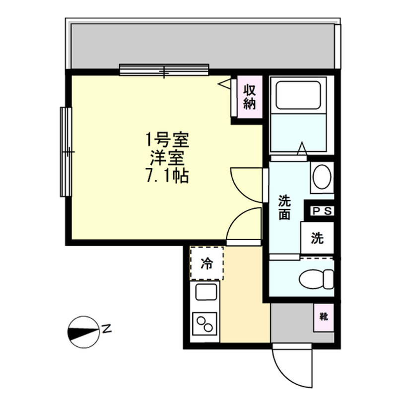 ベイルーム江田の間取り