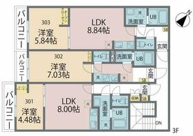 カインドネス上福岡Northの間取り