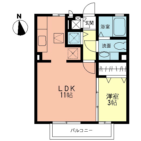 相原ヒルズ すずらんの間取り