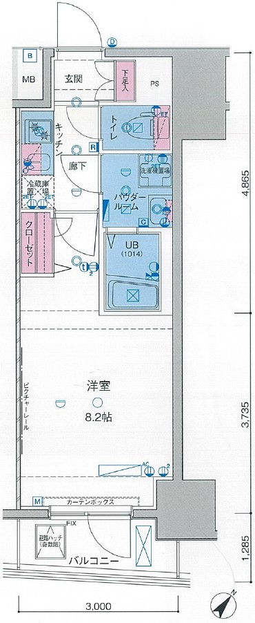 GENOVIA田端Ⅱgreen veilの間取り