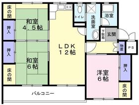 レインボーハウス勾当水4号棟の間取り