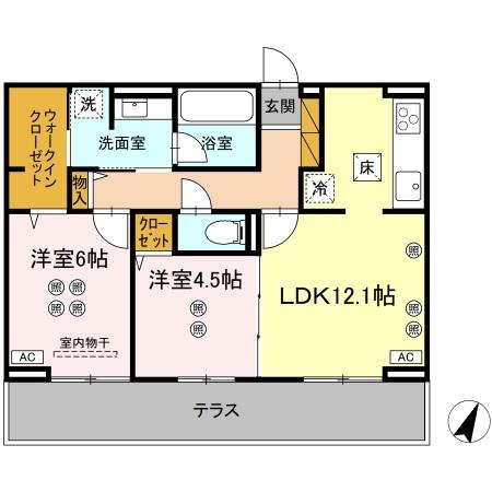 アリッサム Ⅰの間取り