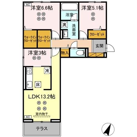 アリッサム　Ⅰの間取り