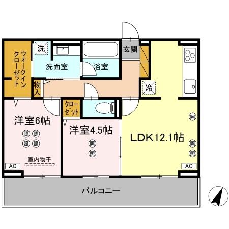 アリッサム Ⅰの間取り