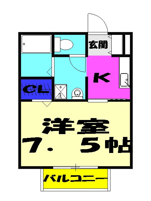 セジュール津田沼の間取り