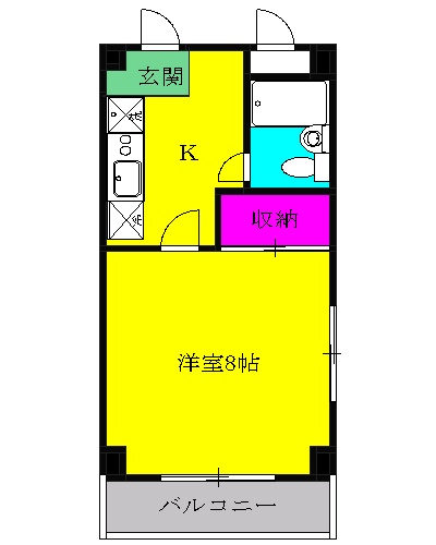 コクブマンションの間取り